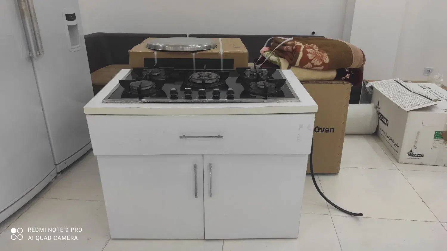 گاز صفحه ای و کابینت زیرش|اجاق گاز و لوازم برقی پخت‌وپز|اسلام‌‌آباد غرب, |دیوار