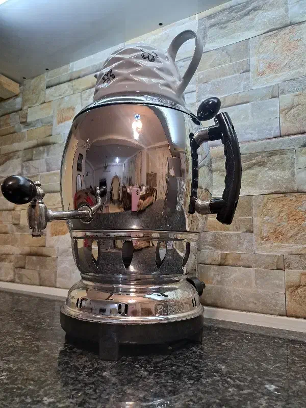 سماور سه کاره ۶ لیتری نو با کارتن و قوری|سماور، چایساز، قهوهساز|ساری, |دیوار