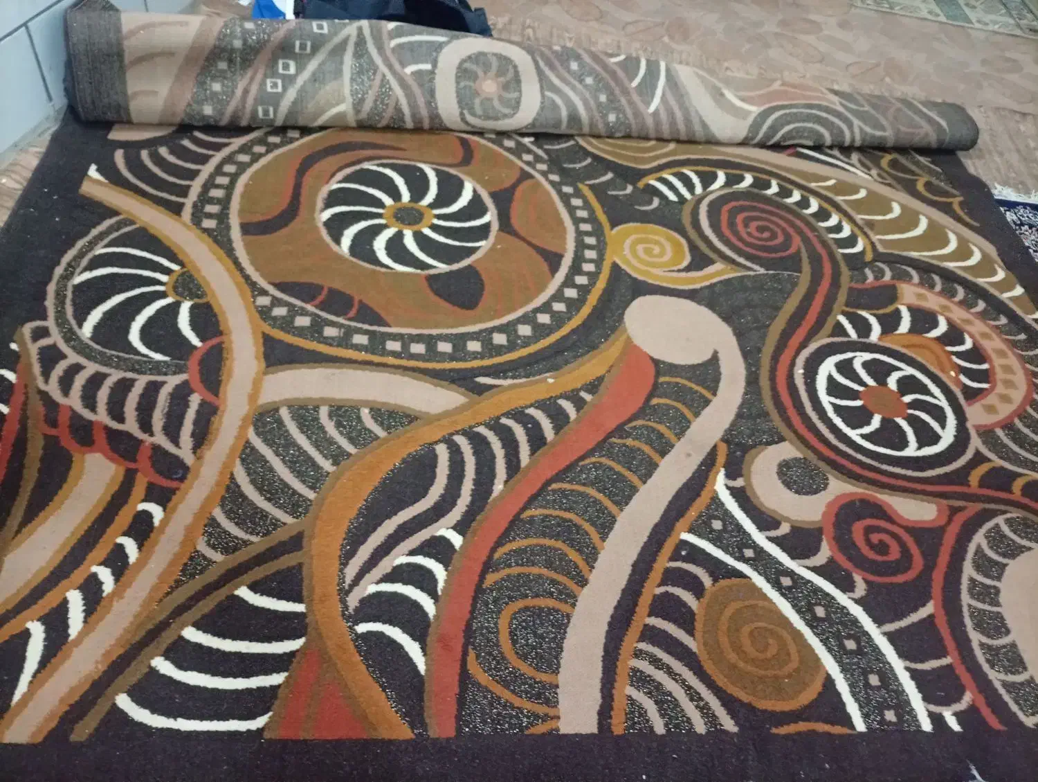 فرش فانتزی صدرصدآکرلیک به شرط تمیزخوشکل|فرش|کهک, |دیوار