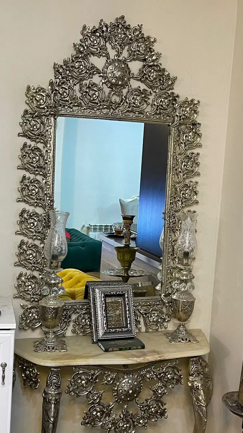 آینه و شمعدان|آینه|تهران, گلستان (شهرک راه آهن)|دیوار