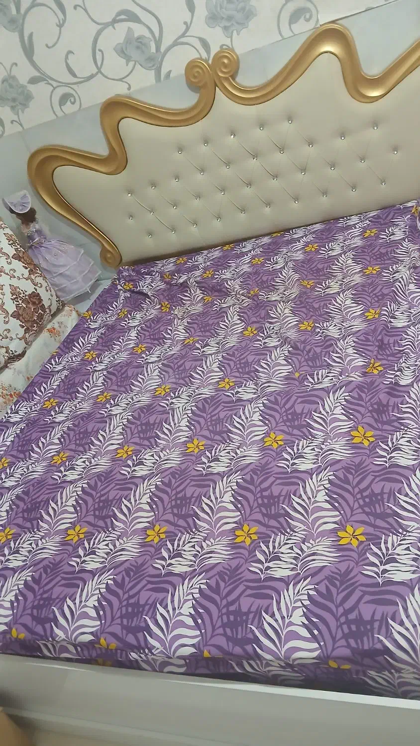 تخت دونفره به همراه تشک درحدنو|تخت و سرویس خواب|مشکین‌دشت, |دیوار