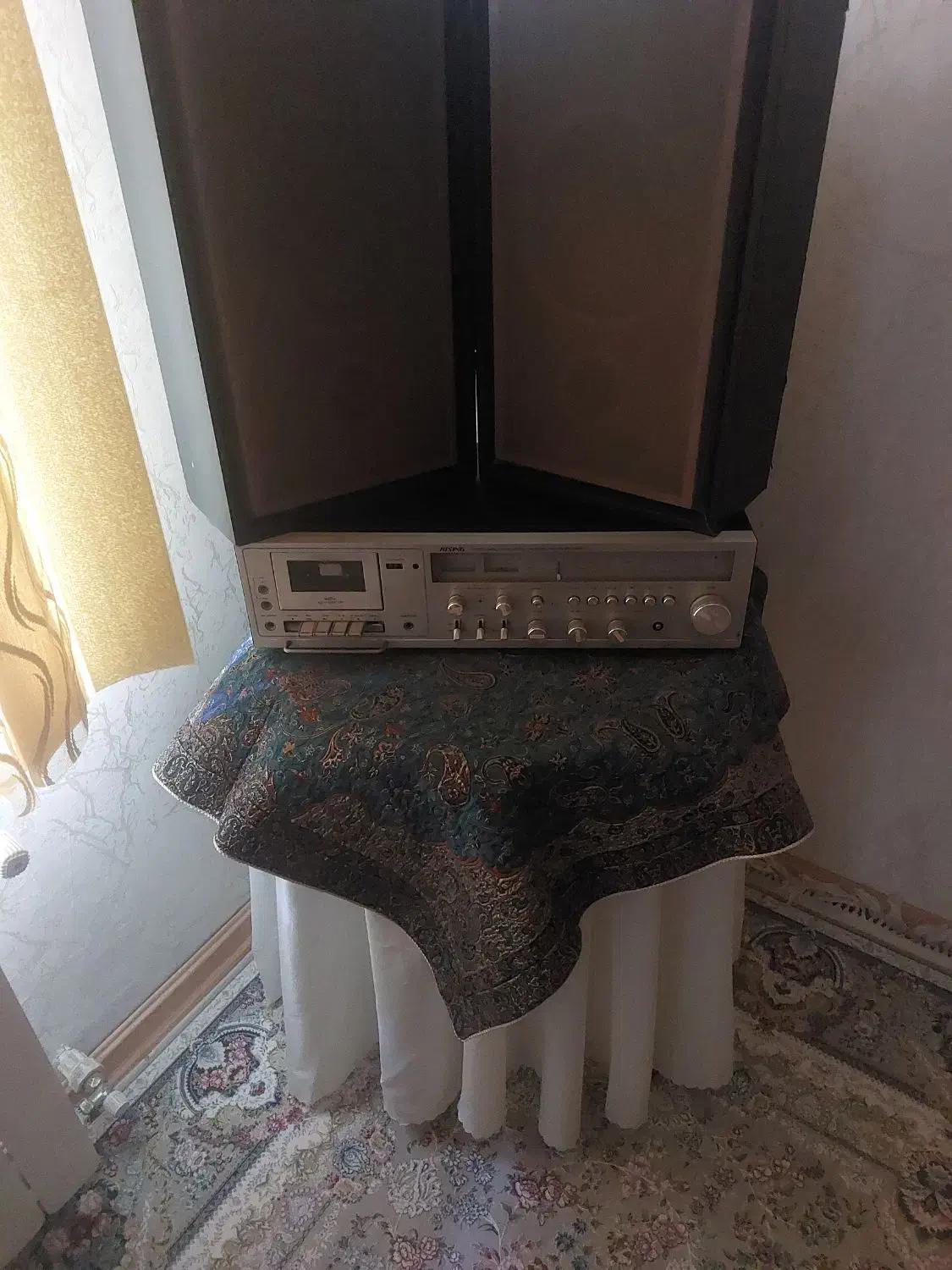 استریو با میز خاطره  ساتن  وترمه|بوفه، ویترین، کنسول|بروجرد, |دیوار