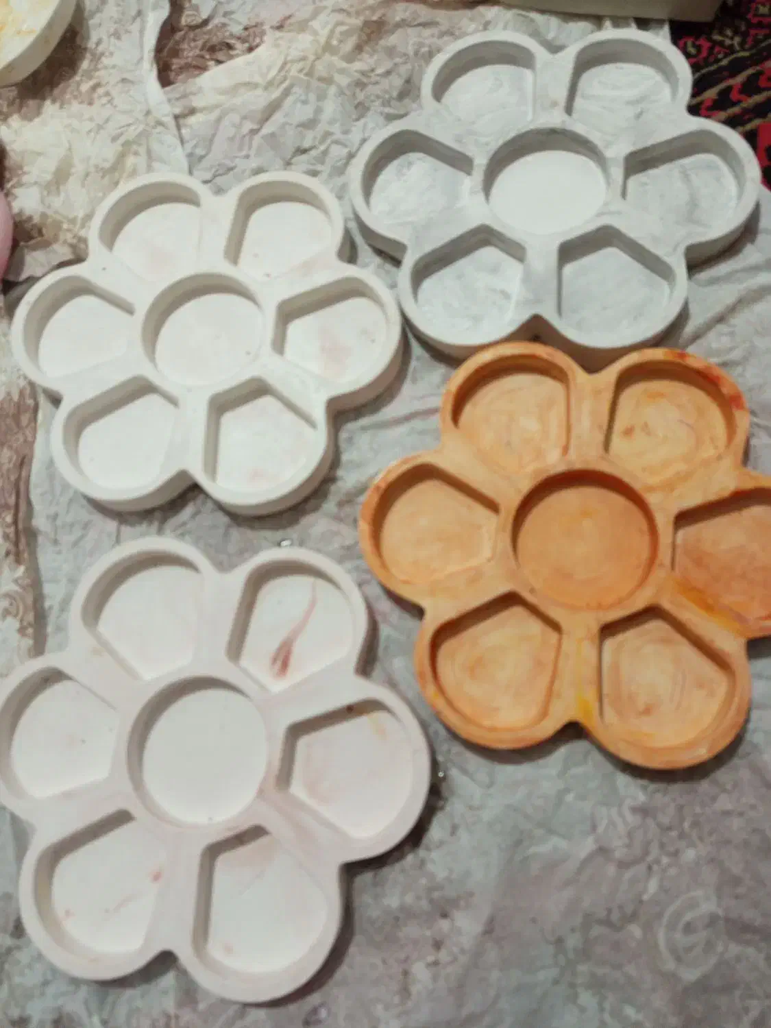 سنگ مصنوعی .آجیل خوری ،جاصابونی ست دکوری|صنایع دستی و سایر لوازم تزئینی|صادق آباد, |دیوار