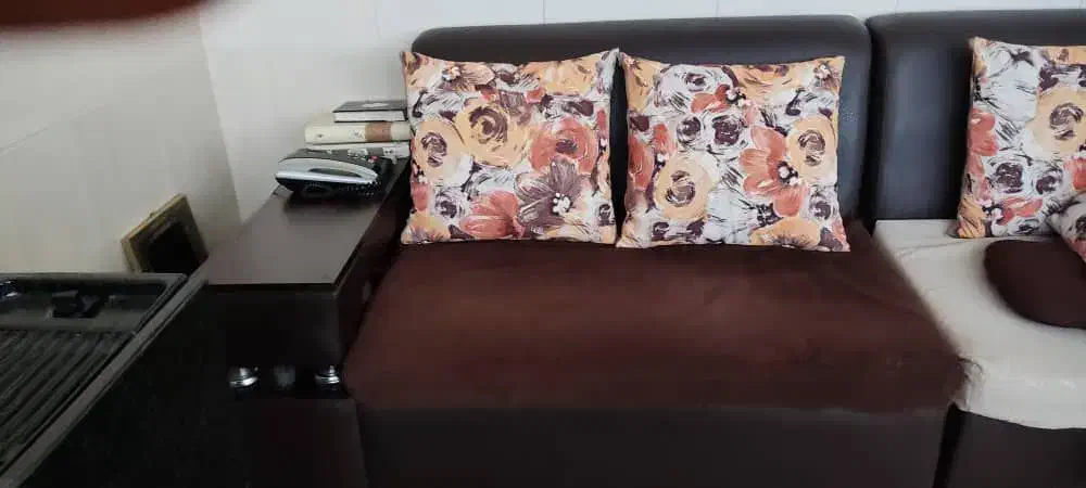 مبل ۷نفره پارچه وچرم|مبلمان خانگی و میز عسلی|قم, باسکول|دیوار