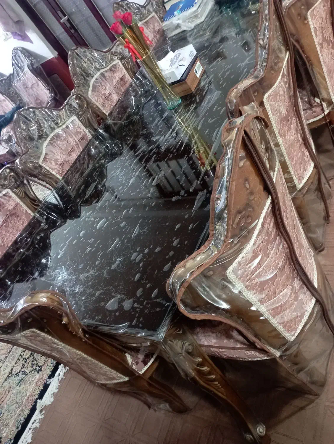 میز ناهار خوری سلطنتی|میز و صندلی غذاخوری|آزادشهر, |دیوار