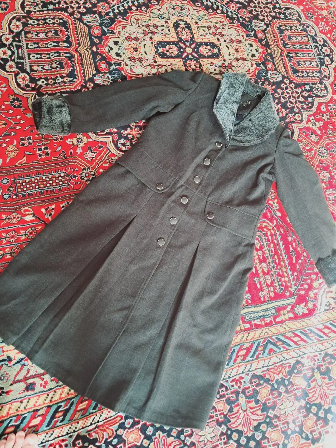 پالتو پشمی خزدار|لباس|پارسآباد, |دیوار