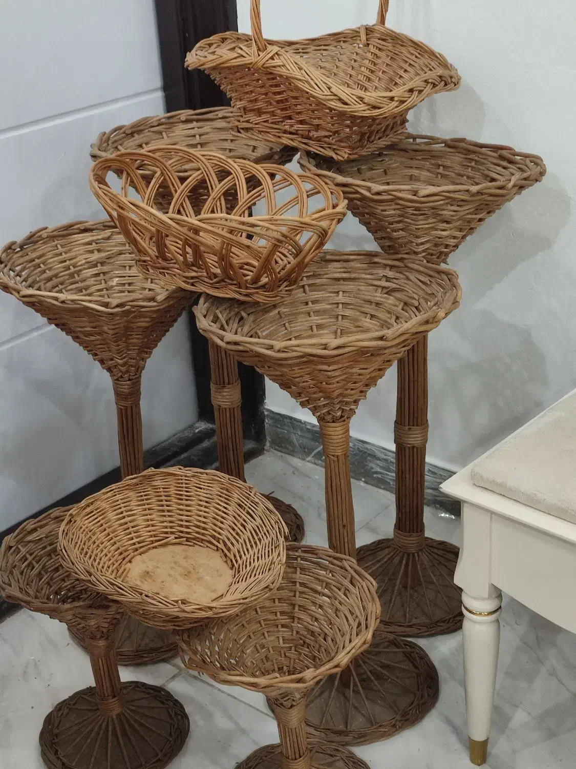 سبد حصیری|صنایع دستی و سایر لوازم تزئینی|رشت, دیانتی|دیوار