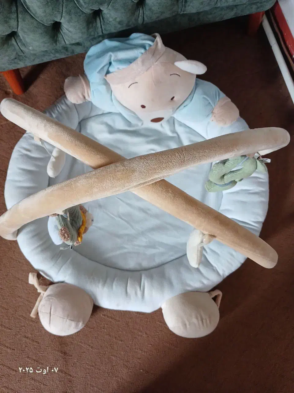 تشک بازی نوزاد تدی رنگ آبی|اسباب و اثاث بچه|آذرشهر, |دیوار