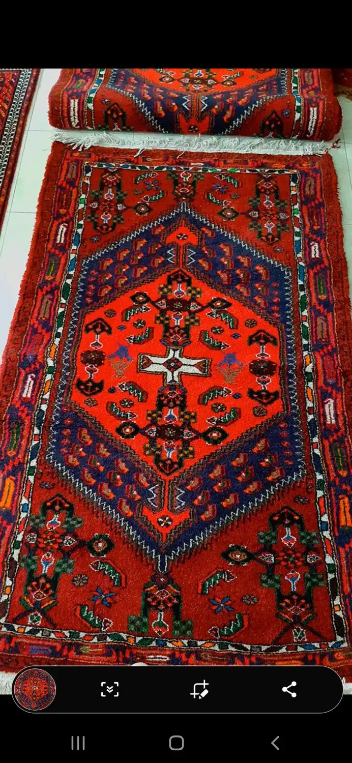 گلیم خوشرنگ و قالیچه جفت دستباف|فرش|تهران, مدائن|دیوار