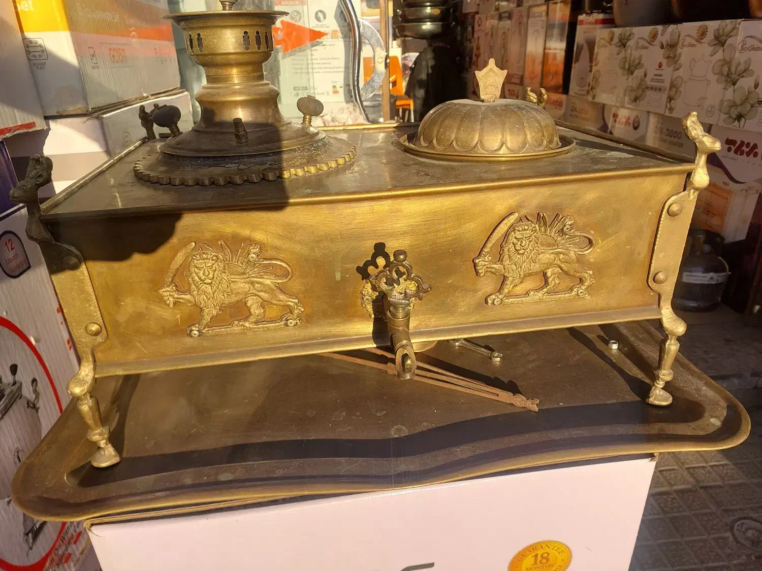 منقل سماوری|کلکسیون اشیاء عتیقه|خمینی‌شهر, |دیوار