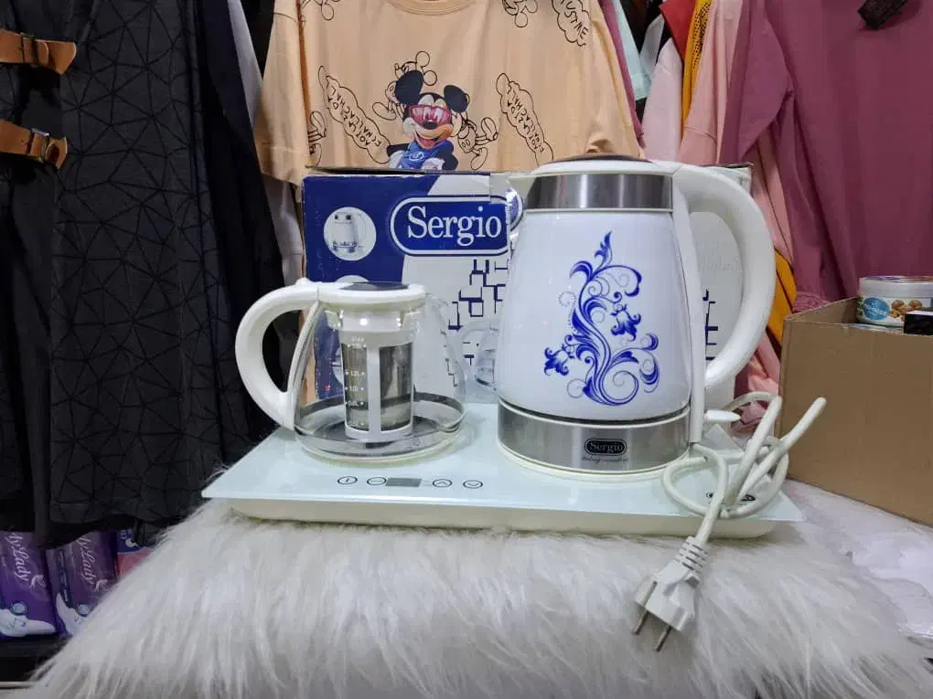 چای ساز sergio جنس خوب|سماور، چایساز، قهوهساز|کرمانشاه, |دیوار