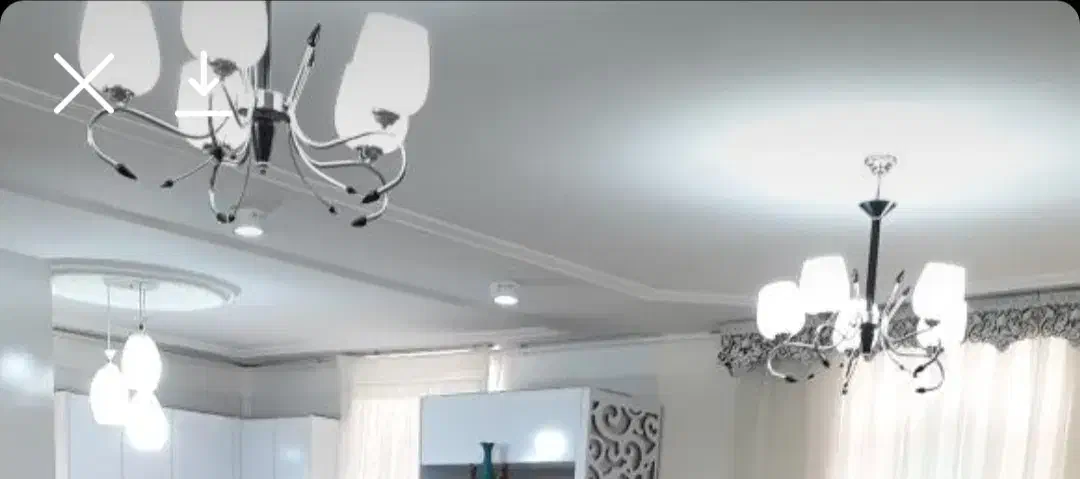 دوعددلوستر ،پنج شاخه|لوستر و چراغ آویز|دامغان, |دیوار