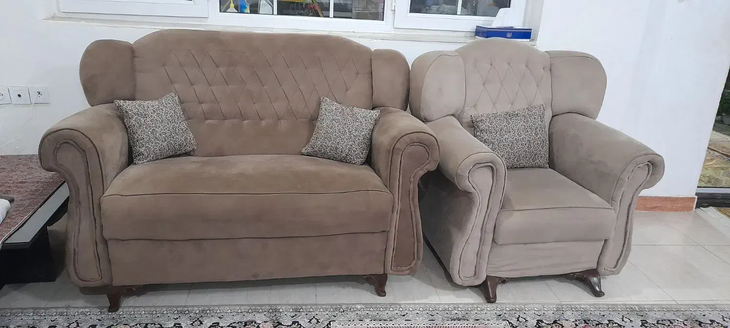 مبلمان ۷نفره بامیز|مبلمان خانگی و میز عسلی|آستانه اشرفیه, |دیوار