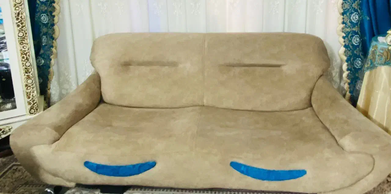 مبل 7نفره سالم و تمیز|مبلمان خانگی و میز عسلی|قم, حمام تالار|دیوار