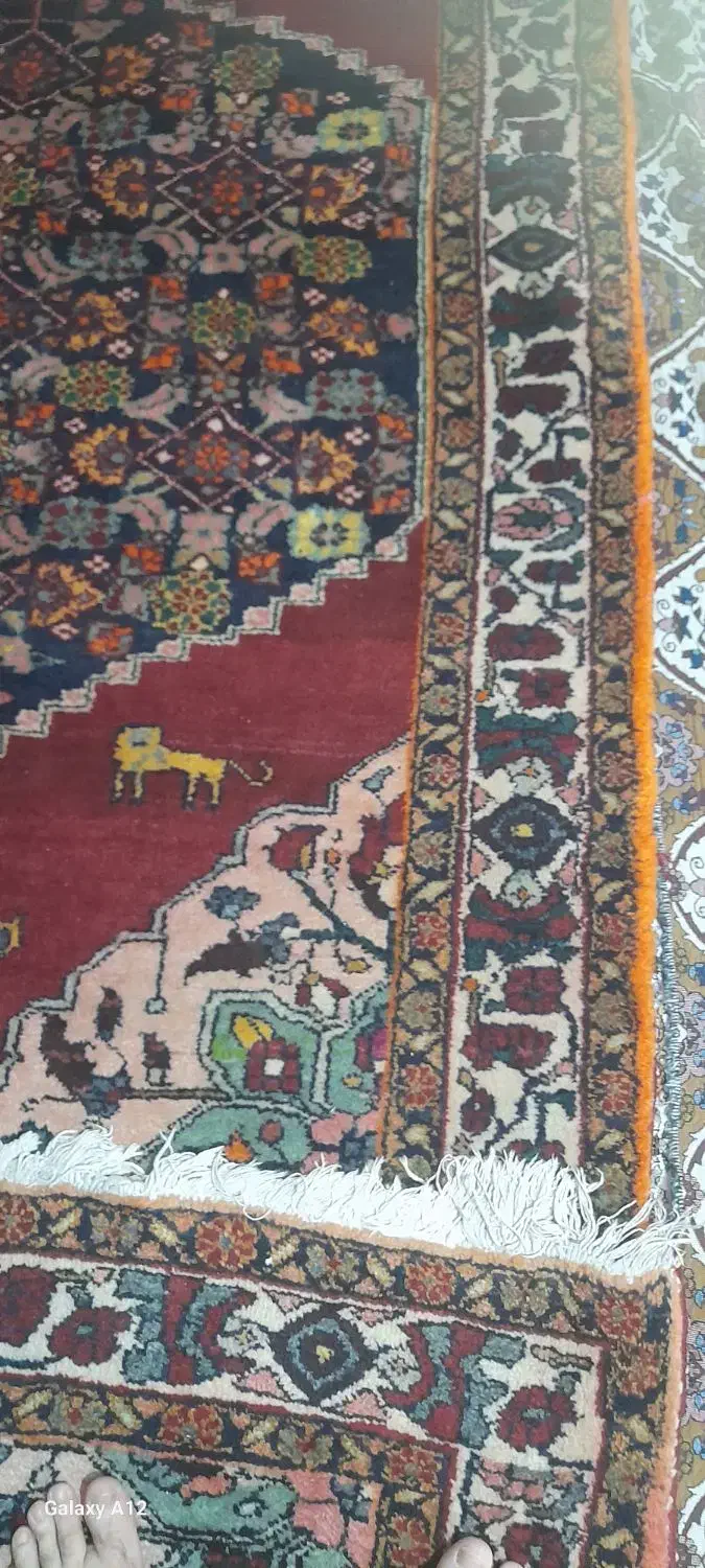 فرش دستباف با رنگ گیاهی 50 سال جفت کناره 2 × 1.5|فرش|مراغه, |دیوار