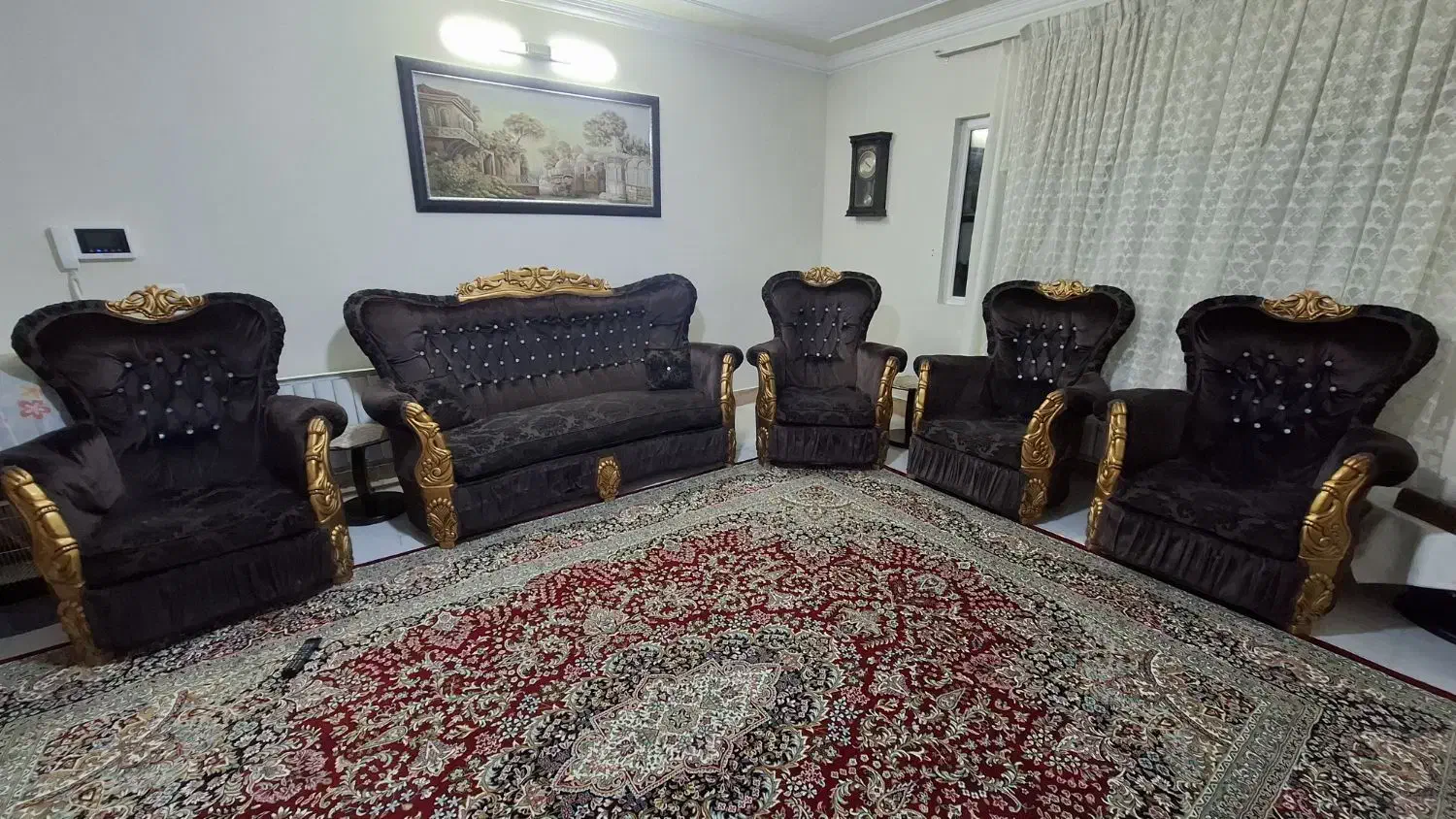 مبل استیل 7نفره|مبلمان خانگی و میز عسلی|بروجرد, |دیوار