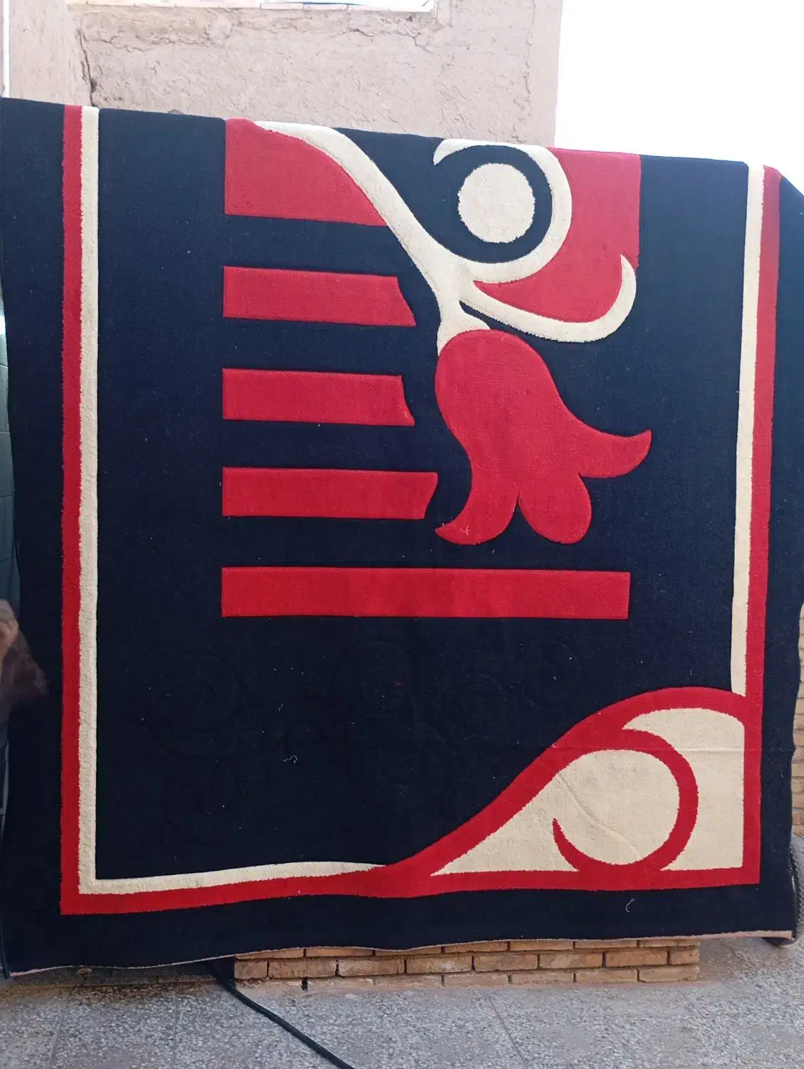 سلامم. و عرض ادب جفت ۱۲متری داارم و جفت گلیم فرش|فرش|میبد, |دیوار