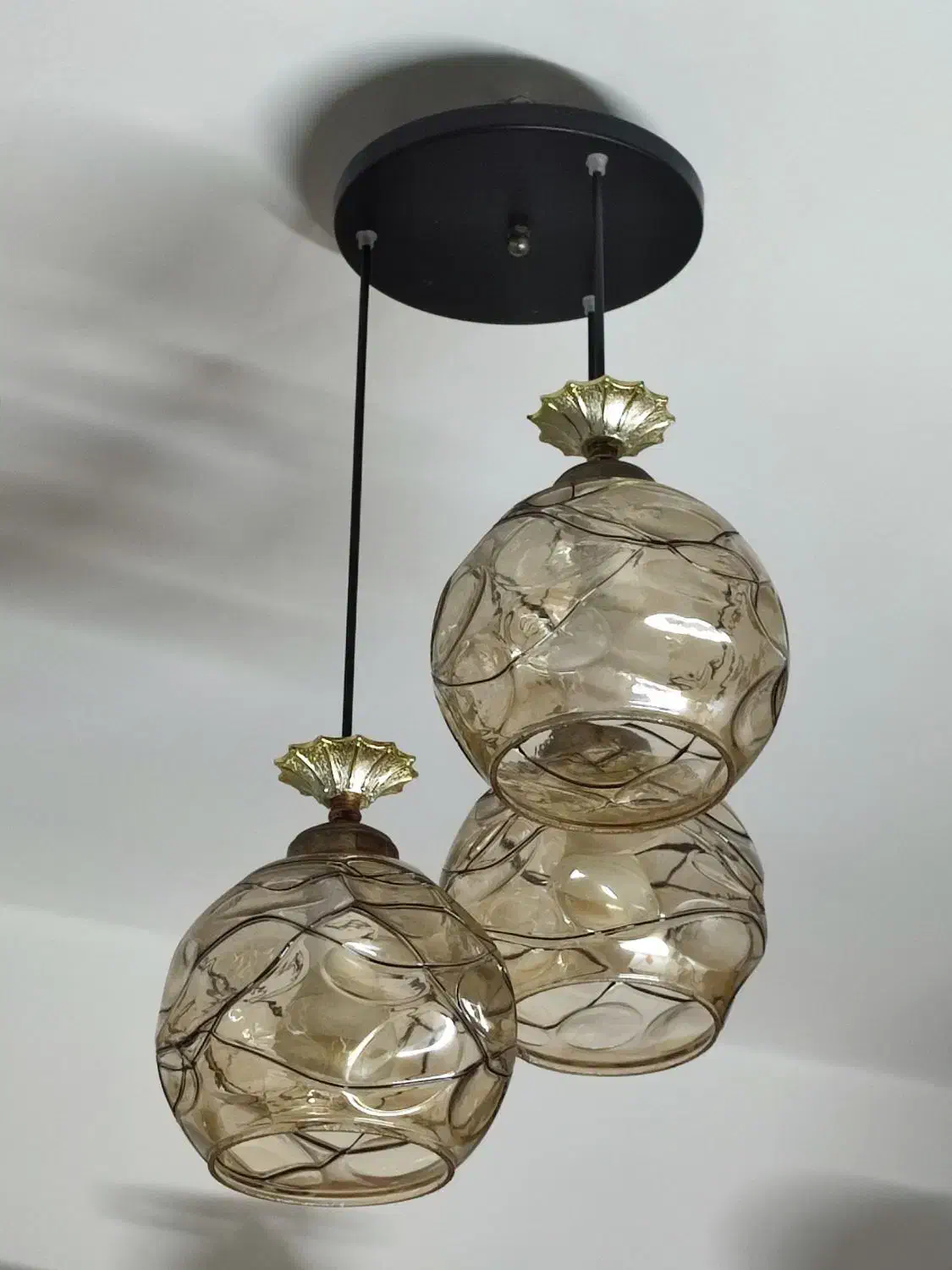 لوستر سه تایی آشپزخانه درحد نو قیمت 45000|لوستر و چراغ آویز|زنجان, |دیوار