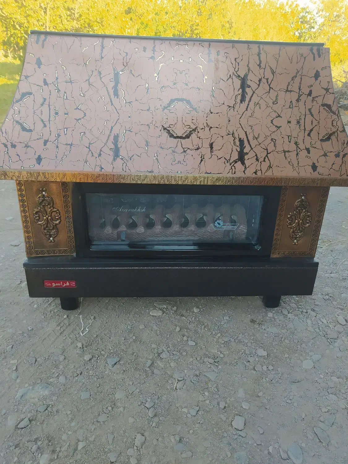 بخاری شومینه خیلی تمیز|بخاری، هیتر، شومینه|میاندوآب, |دیوار