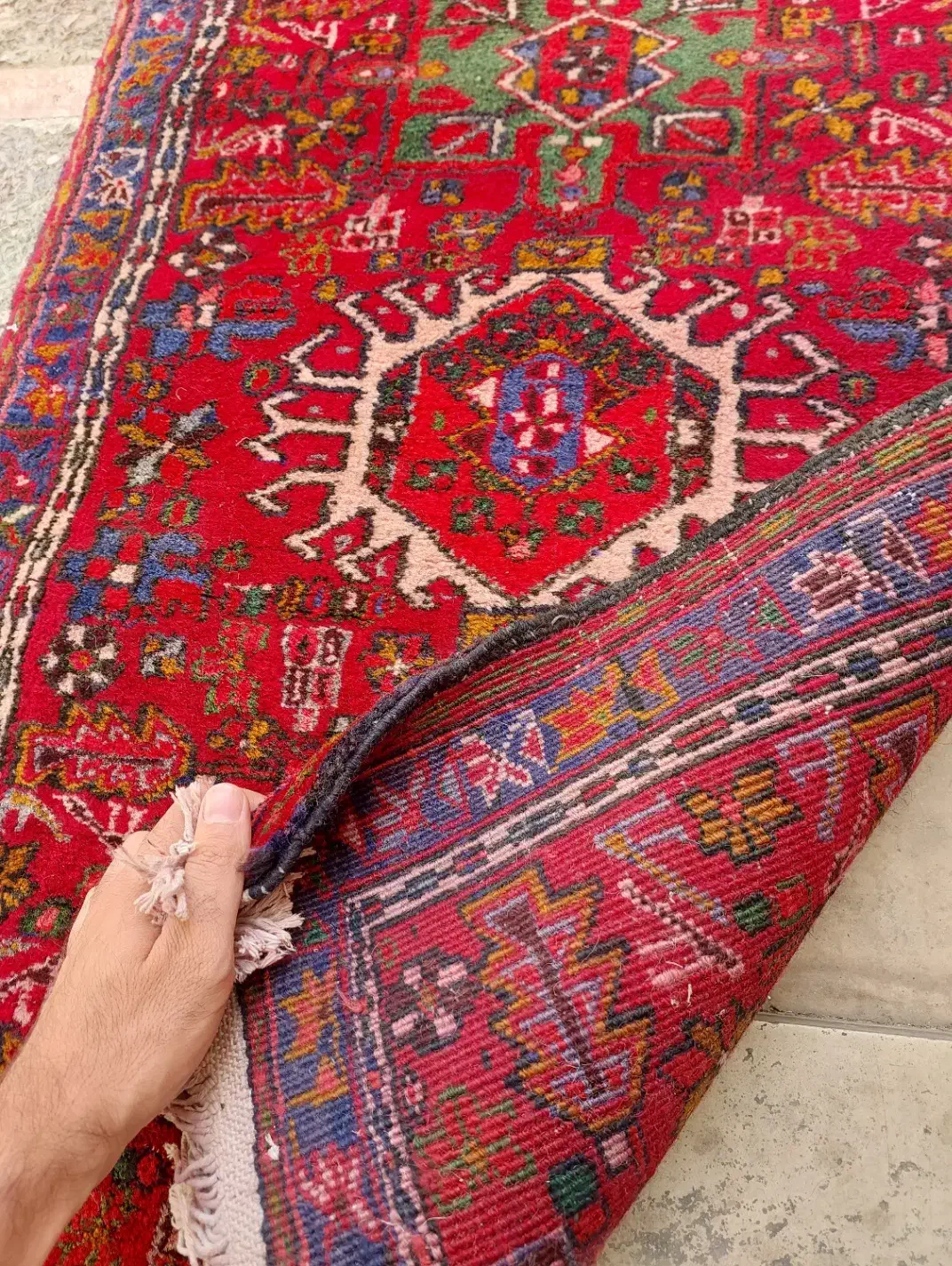 فرش کناره دستبافت تبریز ۲متری نقشه اصیل و زیبا|فرش|تهران, نارمک|دیوار