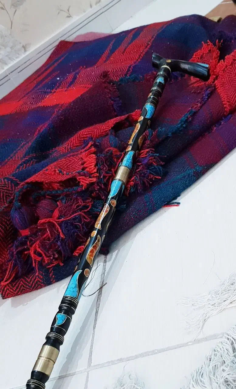 عصای آبنوس|کلکسیون اشیاء عتیقه|کرمانشاه, |دیوار