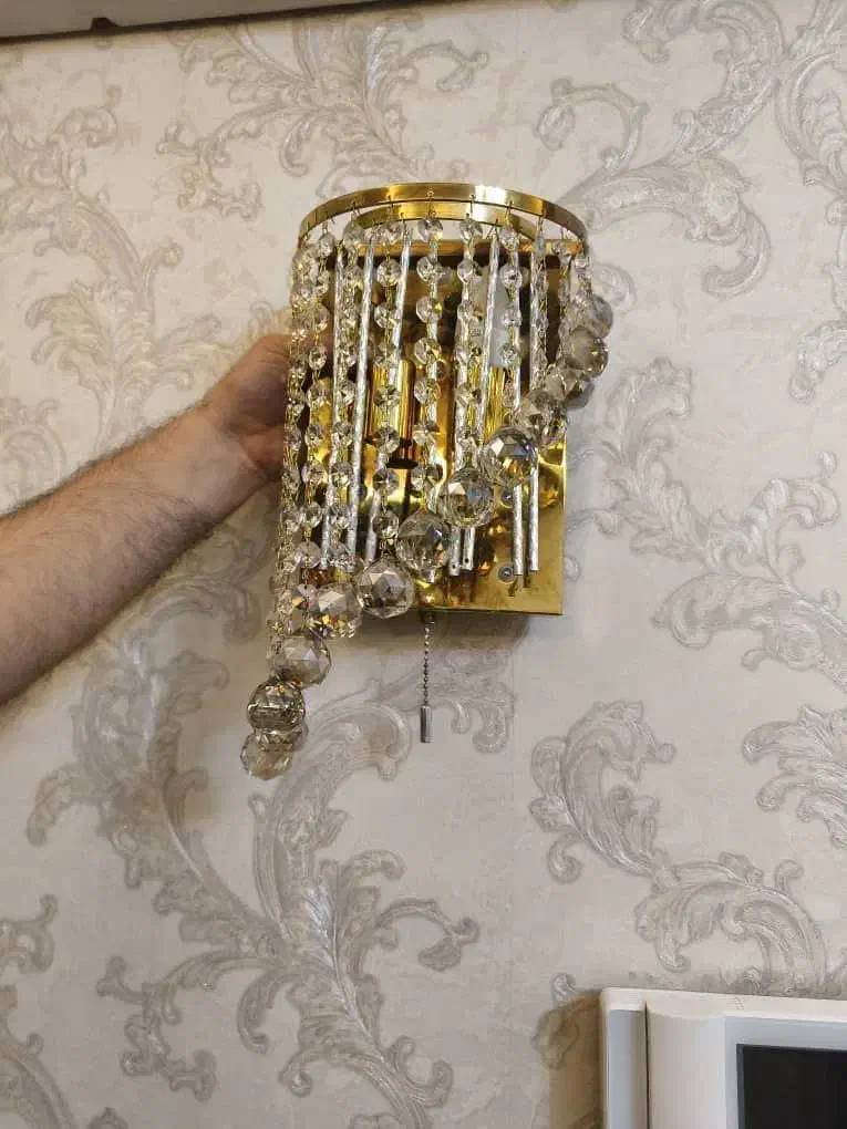 دیوار کوب کریستال|لوستر و چراغ آویز|تهران, جهاد|دیوار