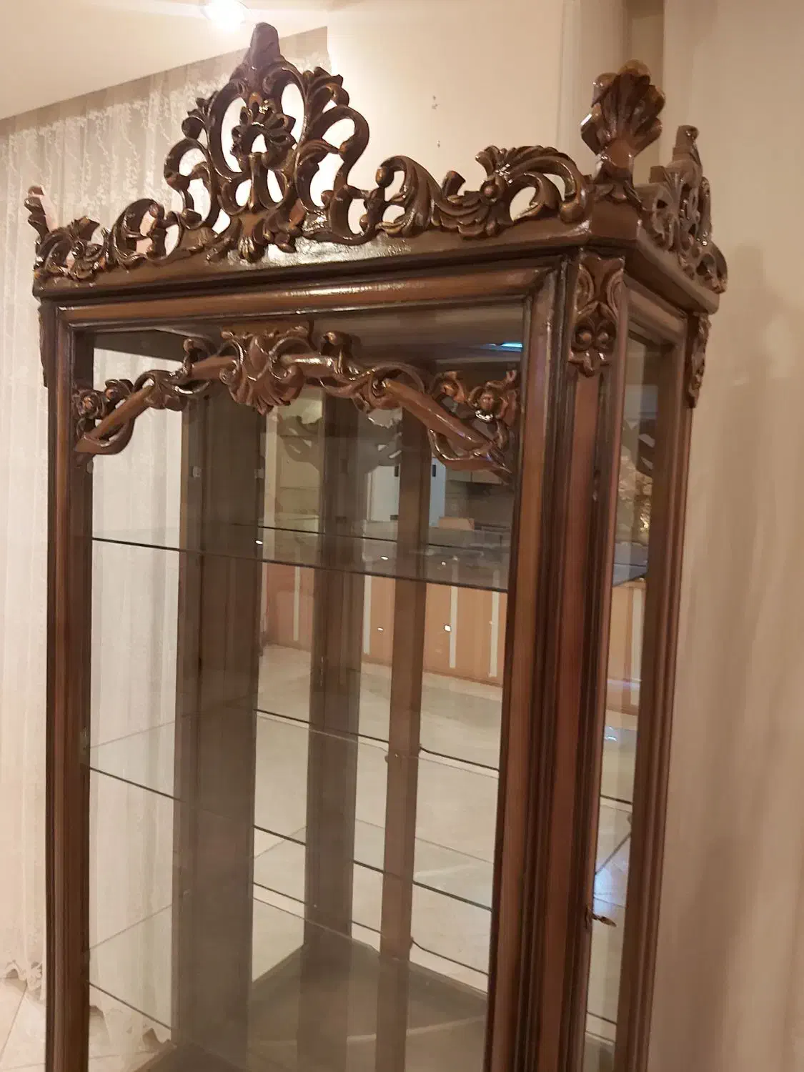 بوفه چوب گردو|بوفه، ویترین، کنسول|تبریز, |دیوار