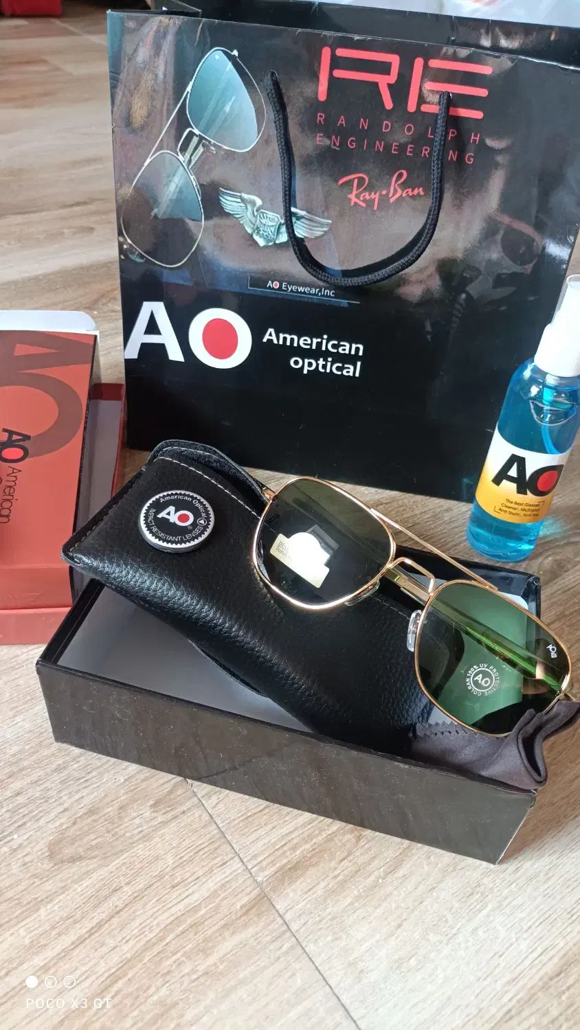 عینک آفتابی آمریکن اُپتیک Ao خلبانی اصل مارکدار|زیورآلات و اکسسوری|رشت, گلسار|دیوار