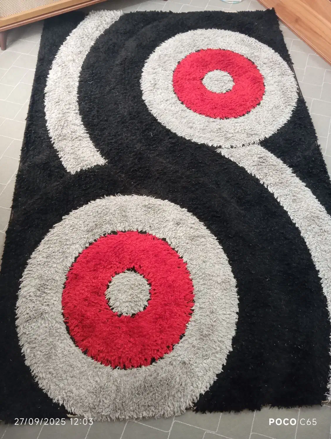 گلیم فرش شگی سه بعدی|گلیم، جاجیم، گبه|کرمانشاه, |دیوار