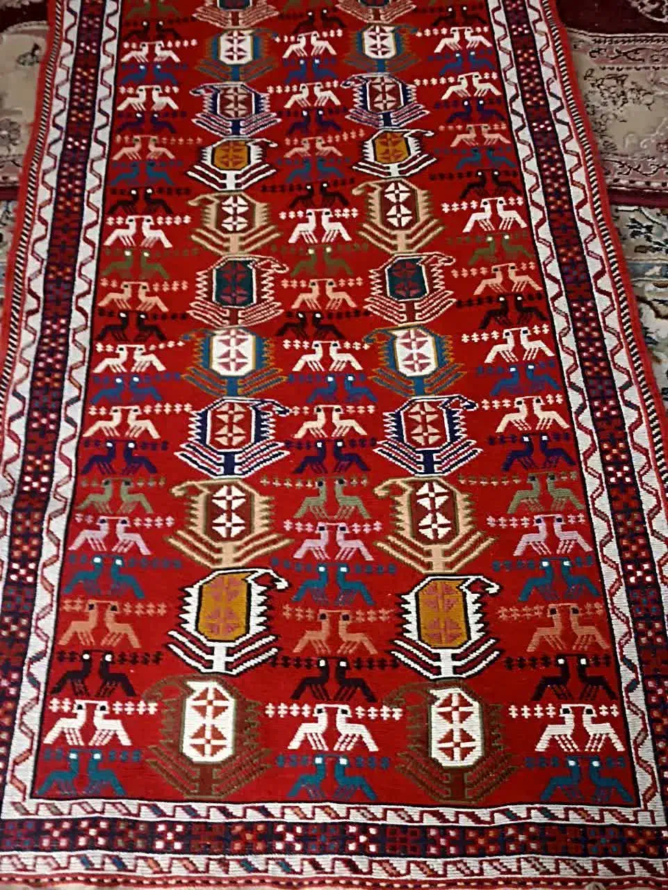 ورنی دستباف۲متردر۸۰|گلیم، جاجیم، گبه|تبریز, |دیوار