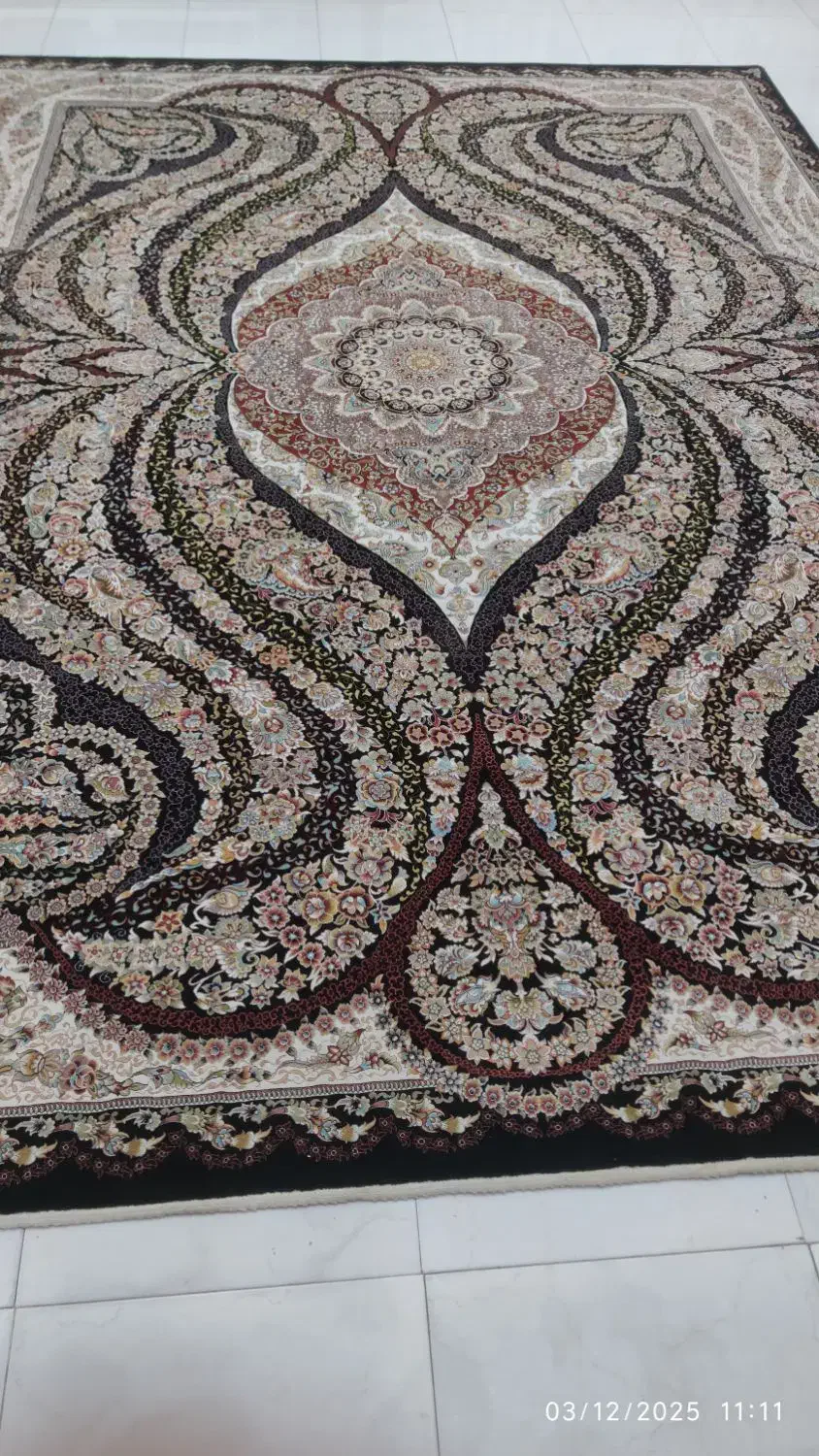 ۲ تخته فرش دوازده متره شونر ۱۰۰۰ شانه مدل شهیاد|فرش|عباس‌آباد, |دیوار