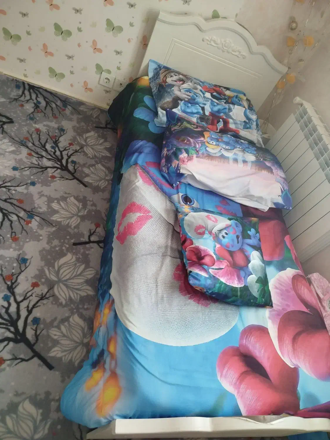 تخت کودک و نوجوان|تخت و سرویس خواب|گلبهار, شهر جدید گلبهار|دیوار