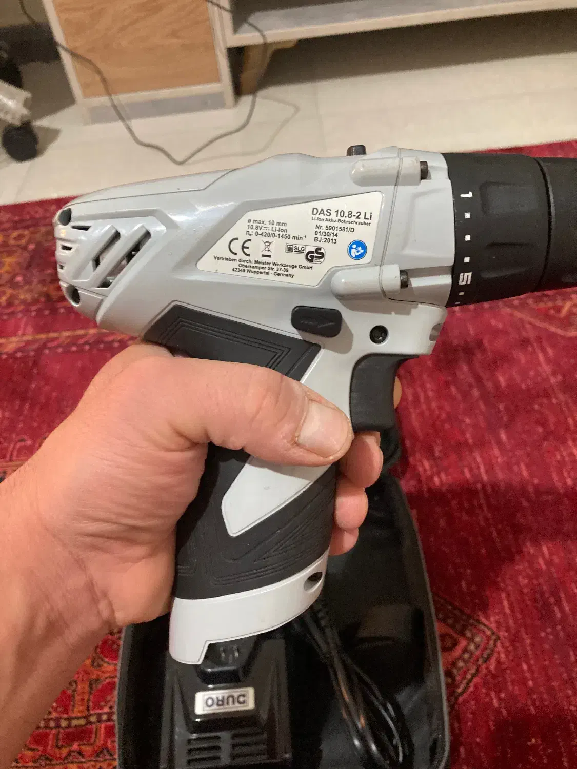 دریل شارژی تک باطری مستقیم از آلمان اومده|ابزارآلات|شاهین‌شهر, شهرک گلدیس|دیوار