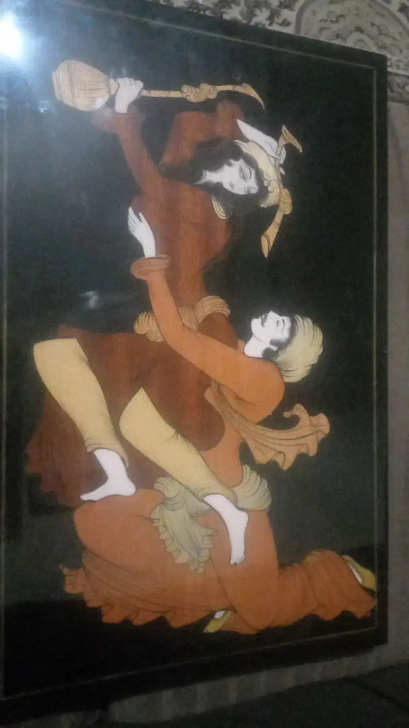 تابلو معرق بسیارزیبا لیلی ومجنون|تابلو، نقاشی، عکس|خمینی‌شهر, |دیوار