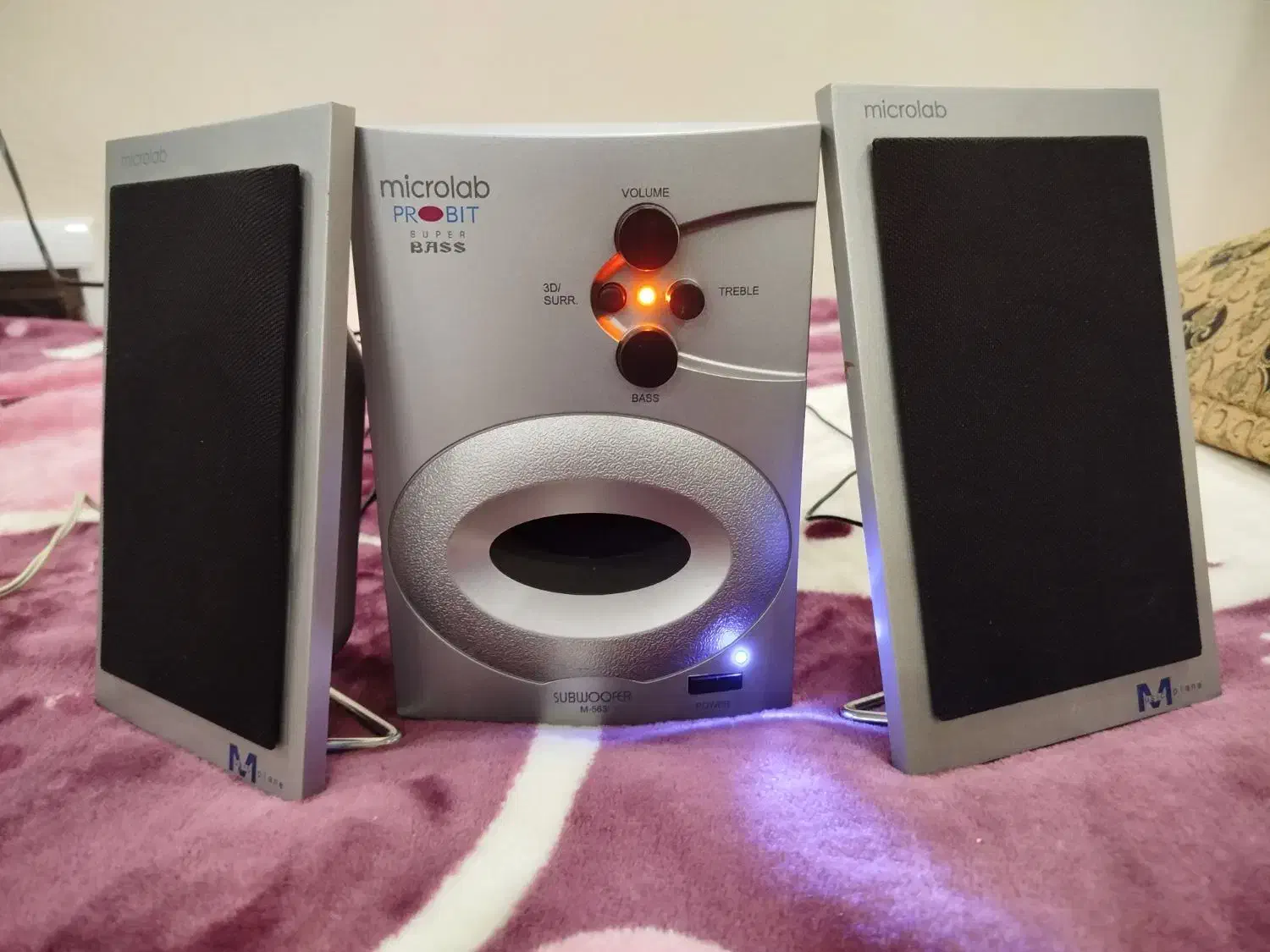 اسپیکر Microlab M-563E صدای سهبعدی واقعی|سیستم صوتی خانگی|قم, کلهری|دیوار