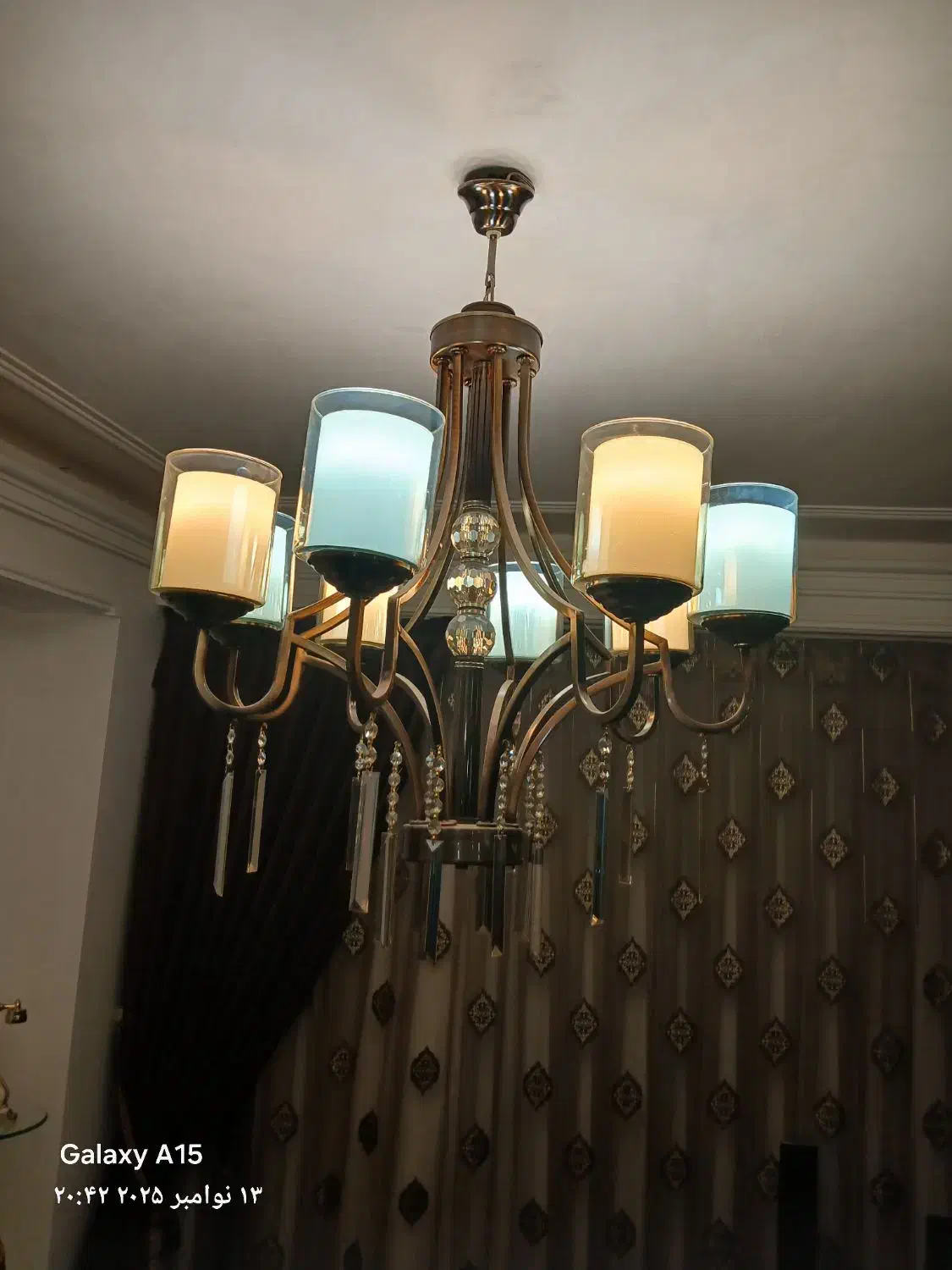 لوستر هشت شاخه 4800000|لوستر و چراغ آویز|تبریز, |دیوار