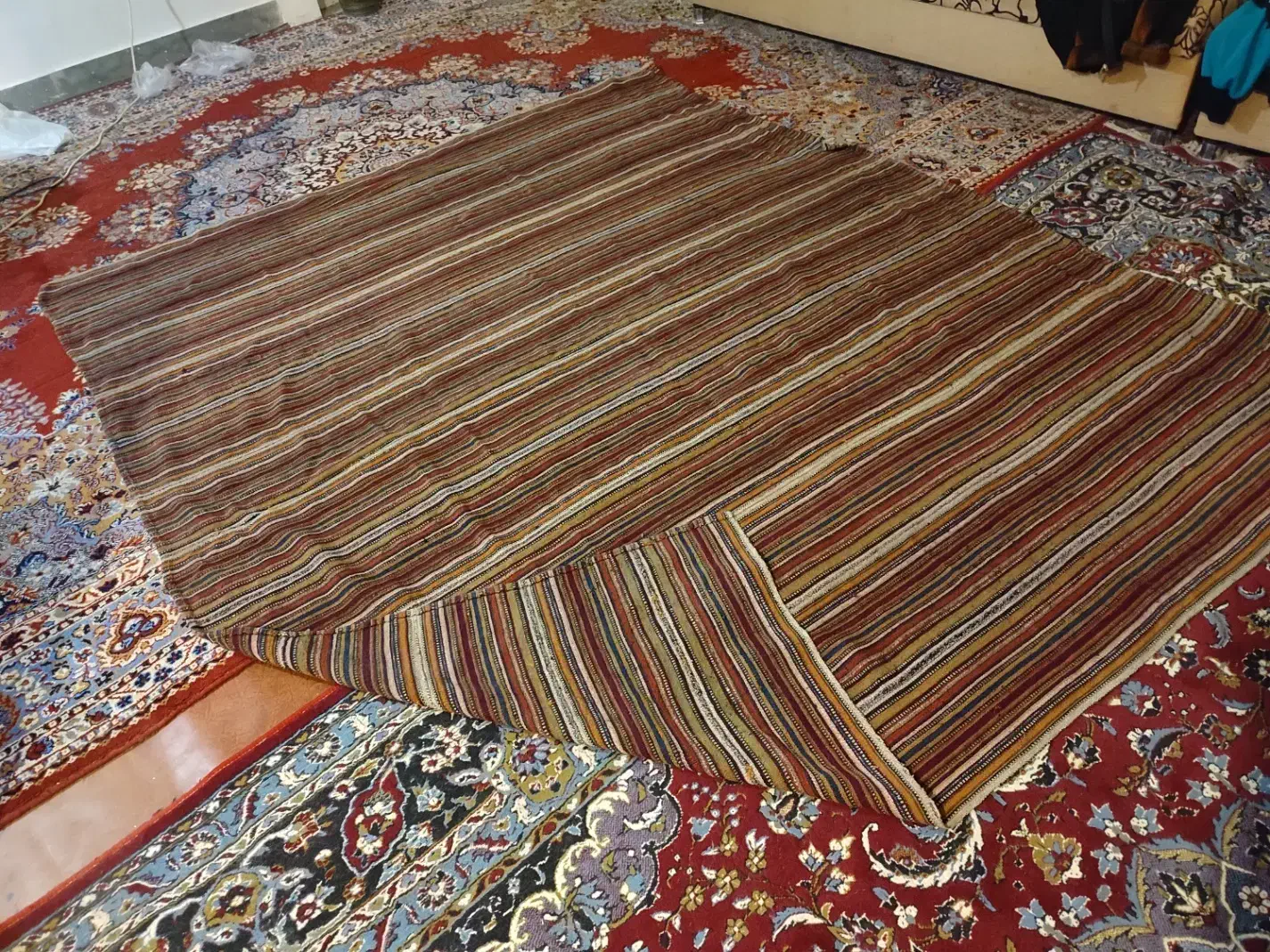 جاجیم دستباف نو|گلیم، جاجیم، گبه|قیدار, |دیوار