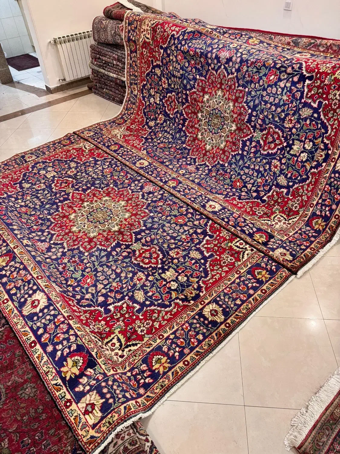 جفت ۶متری دستبافت تبریز سرمه|فرش|تهران, جهاد|دیوار