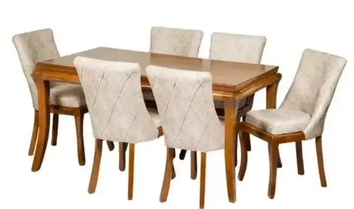 میز نهار خوری شش نفره راش|میز و صندلی غذاخوری|شیراز, زرهی|دیوار