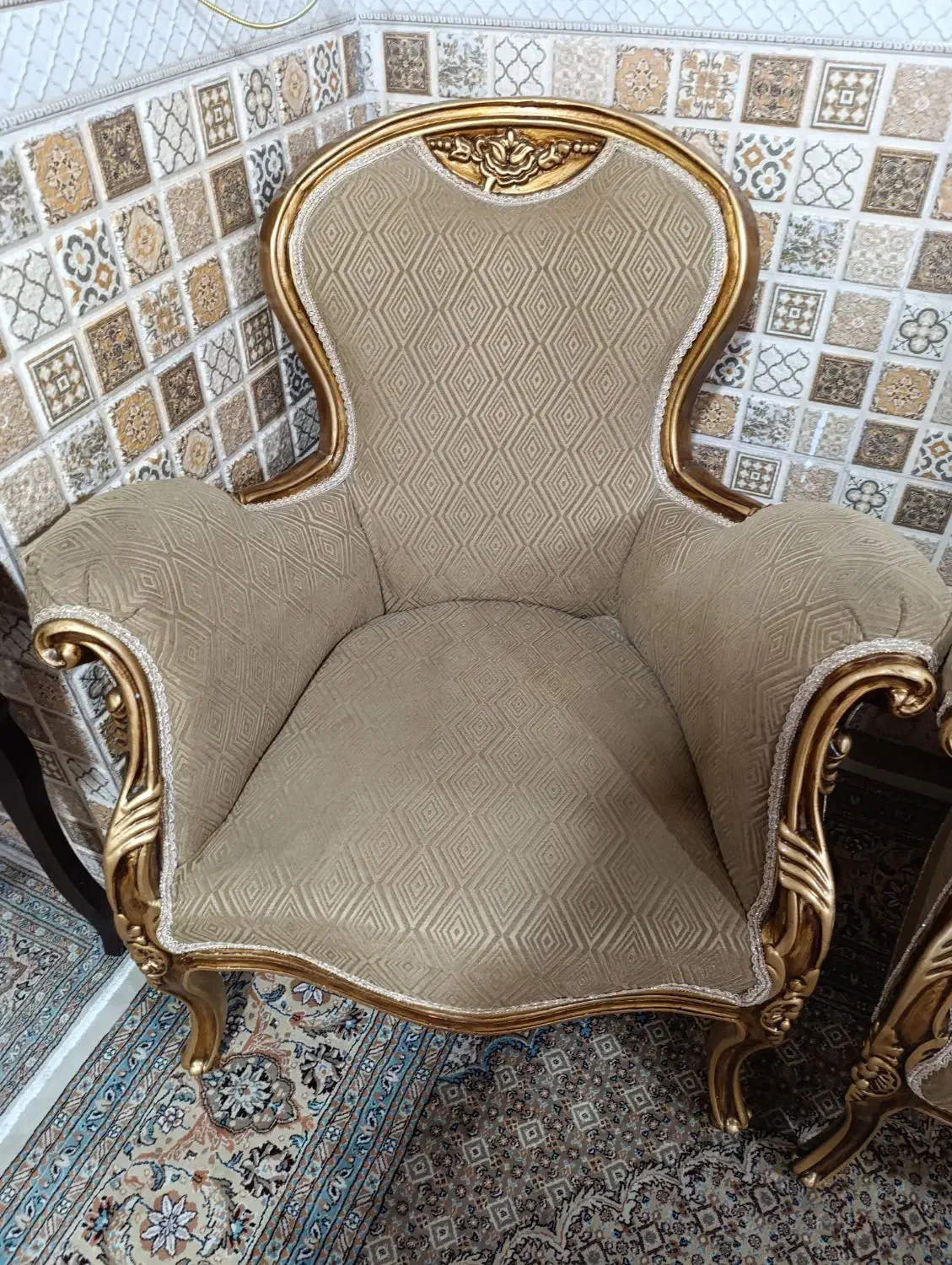 مبل نیم ست چوب گردو در حدنو|مبلمان خانگی و میز عسلی|خمام, |دیوار