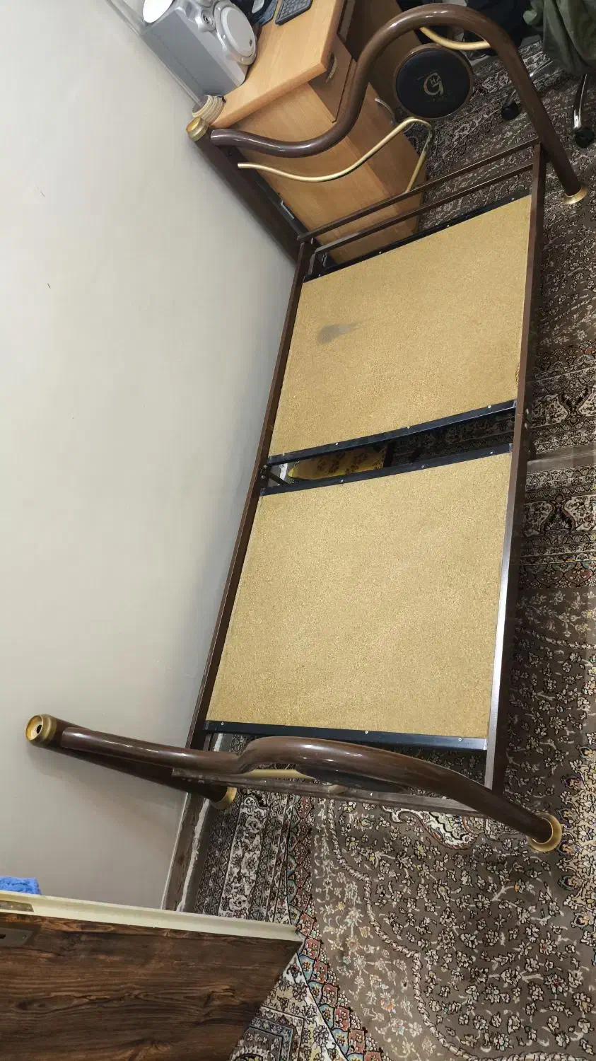 تختخواب فلزی یک نفره|تشک تختخواب|تویسرکان, |دیوار