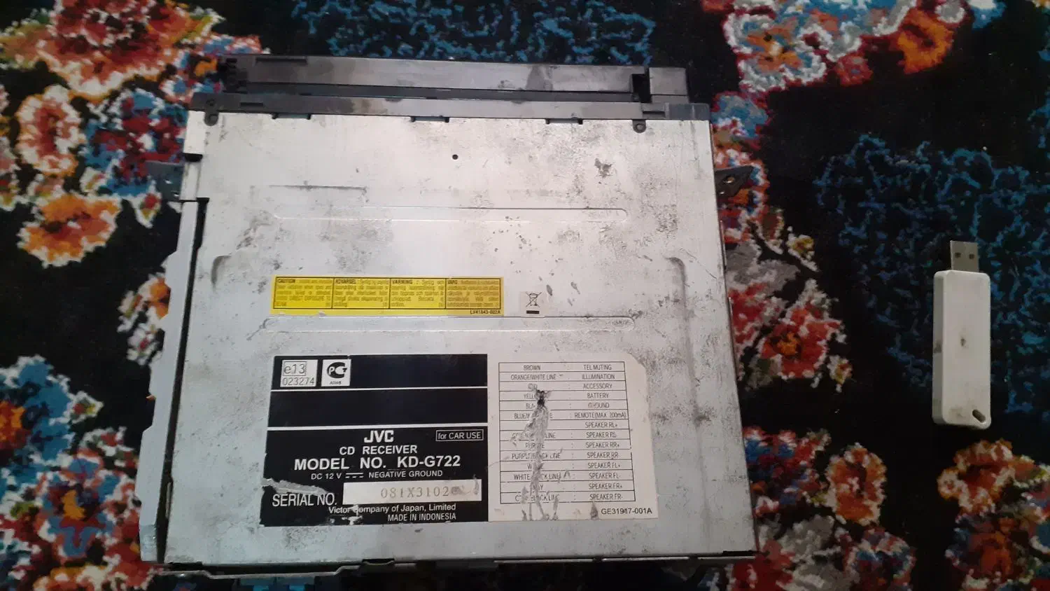 ضبط ماشین باند فلش خور پایونر JVC گاز سی ان جی CNG|قطعات یدکی و لوازم جانبی|اصفهان, لاله|دیوار