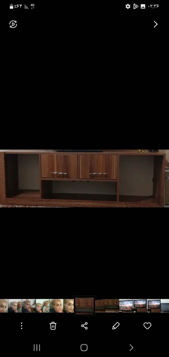 میزتلویزیون طرحدار جادار درحد نو سالم چوب خوب|میز تلویزیون|ری, سیزده آبان|دیوار