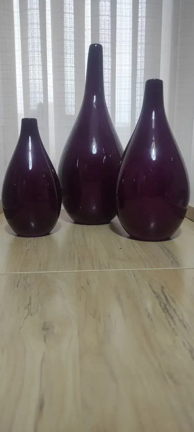 سه عدد گلدان سرامیکی دکوری|صنایع دستی و سایر لوازم تزئینی|رشت, نظری|دیوار