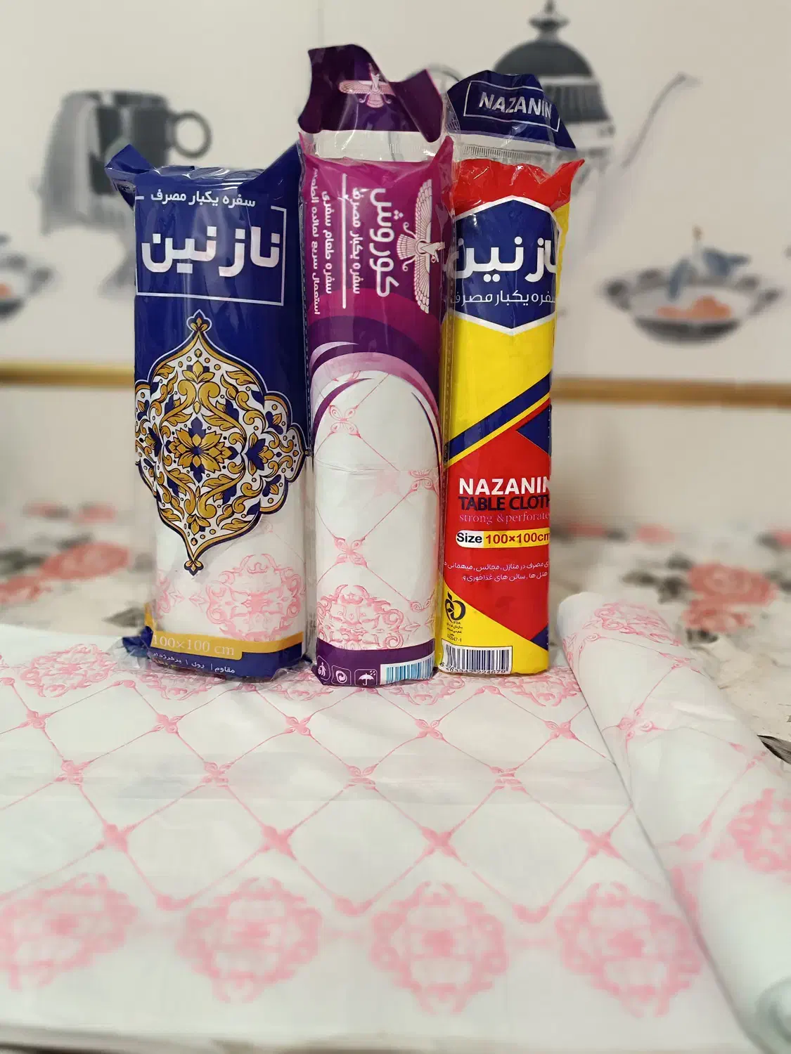 تولید ملی سفره یکبار مصرف|سفره، حوله، دستمال آشپزخانه|باوی, |دیوار