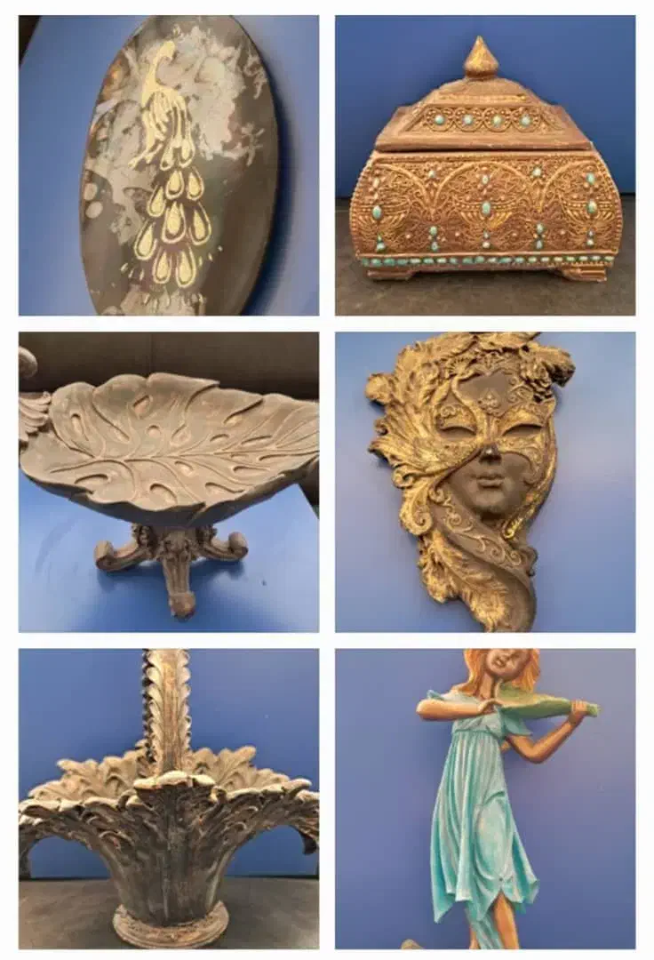 دکوری پتینه کمیاب ظرف و مجسمه و....|صنایع دستی و سایر لوازم تزئینی|تهران, زرکش|دیوار