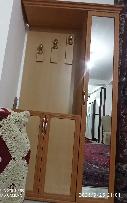 جاکفشی چوبی|جاکفشی، کمد، دراور|میانه, |دیوار