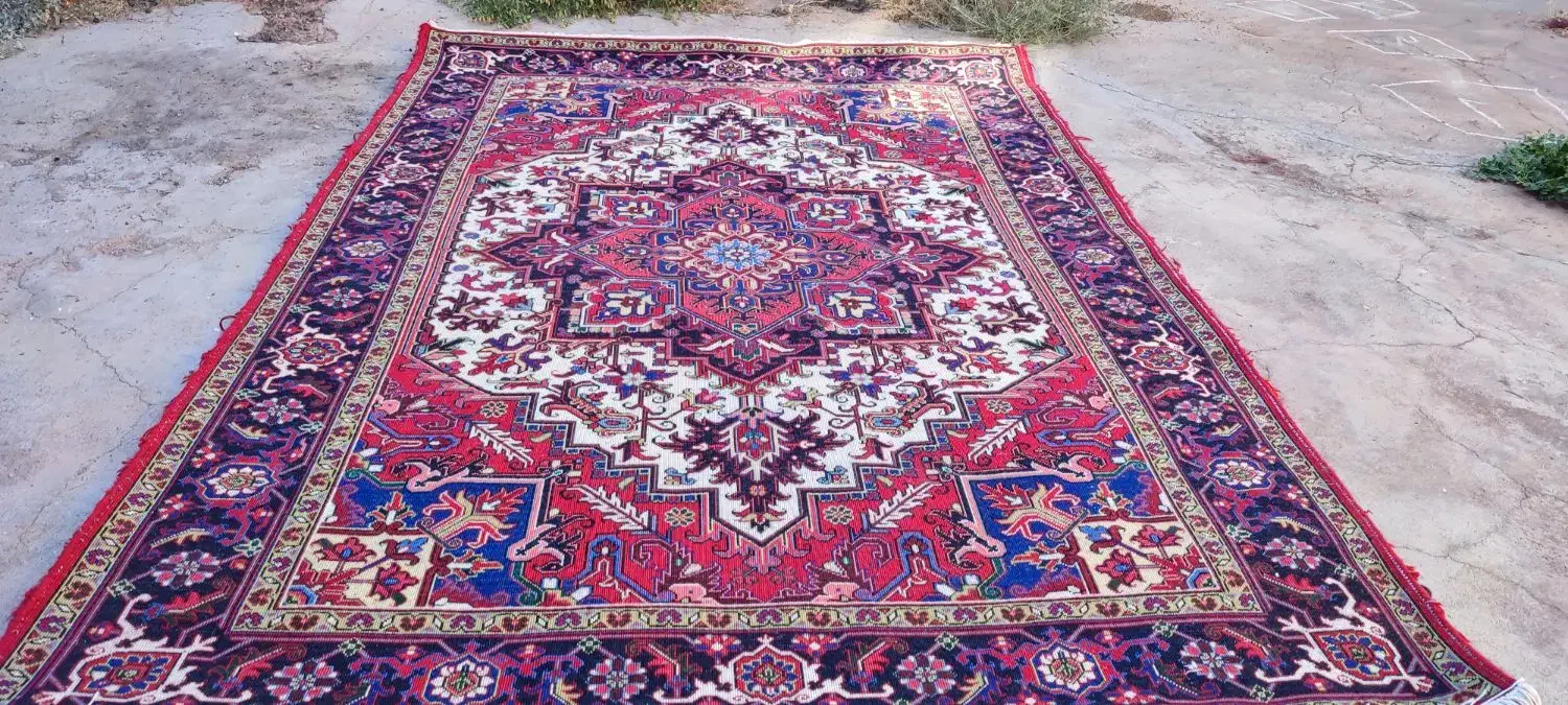 فرش نه متری هریس تاجری|فرش|باسمنج, |دیوار