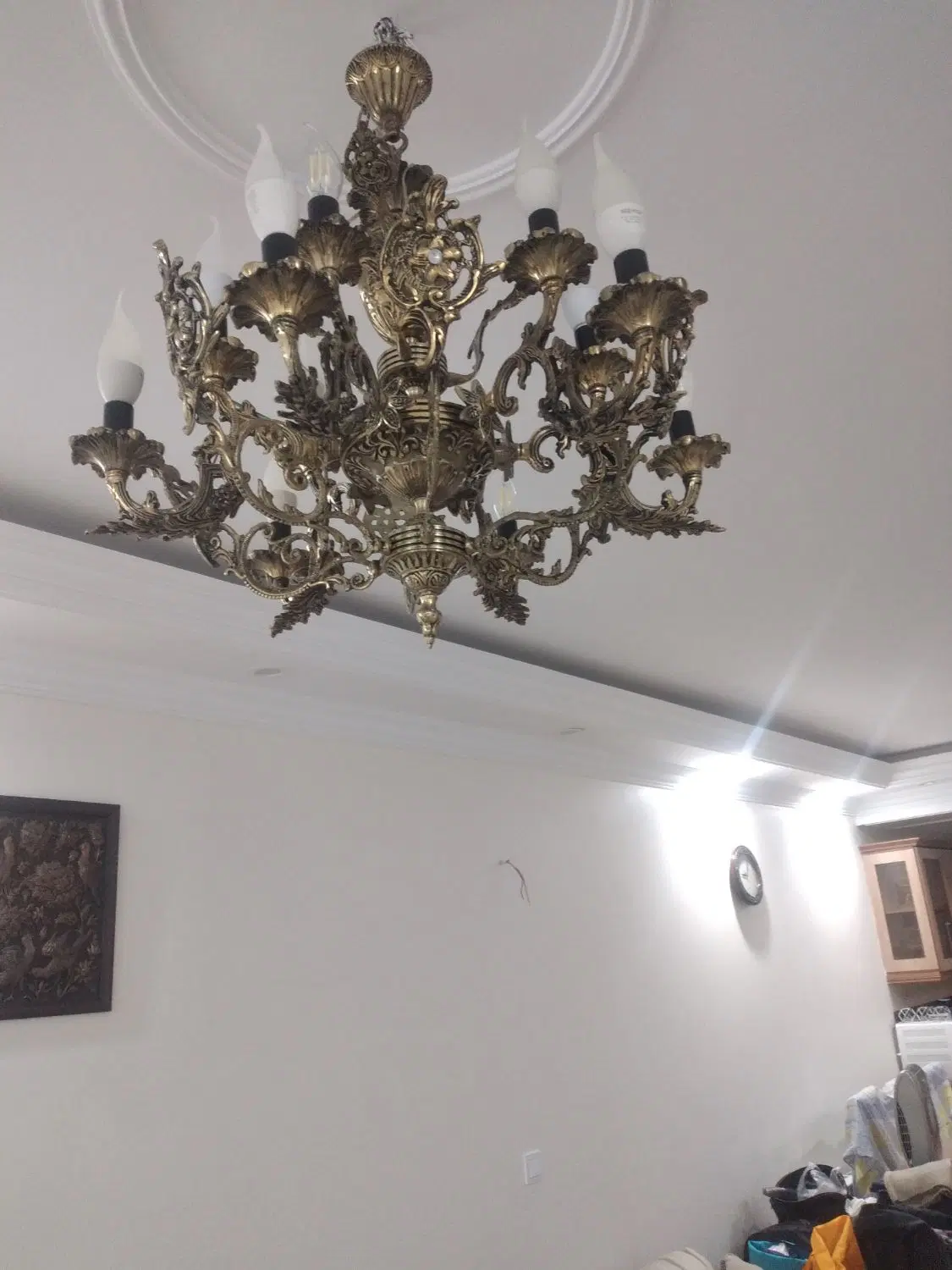 لوستر برنجی|لوستر و چراغ آویز|تهران, کرمان|دیوار
