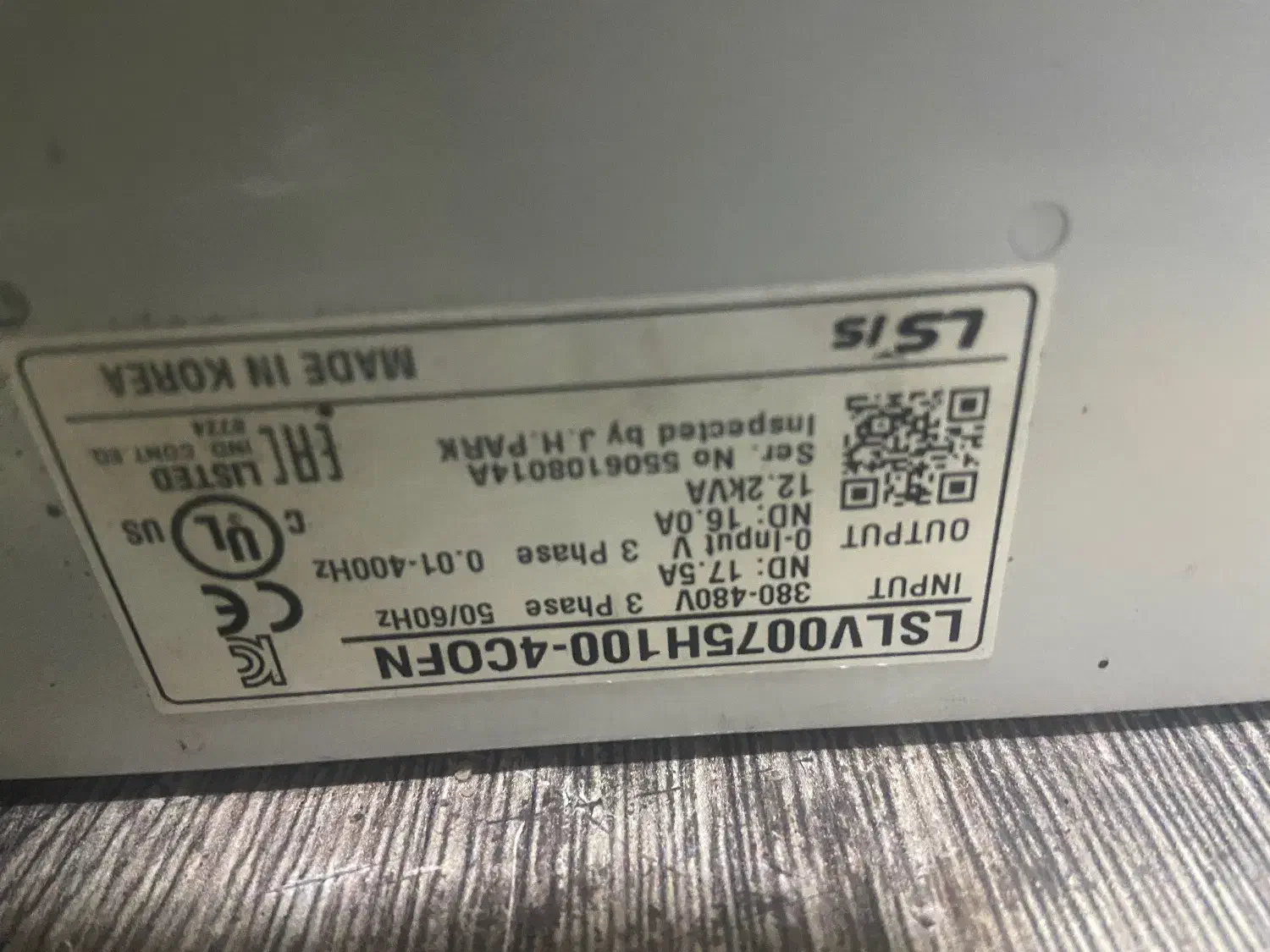 اینورتر درایو LS کره ای ۷/۵ کیلو وات ۱۰ اسب|ماشینآلات صنعتی|گرگان, |دیوار